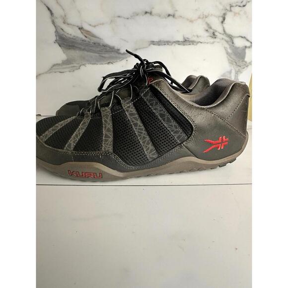 Kuru Chicane Shoes Men's 13 Hiking Low Top Sneakers Trail Black/Red EUC - Picture 1 of 9